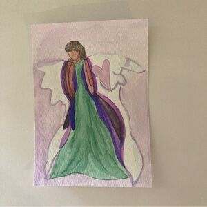 Angel Watercolor Painting